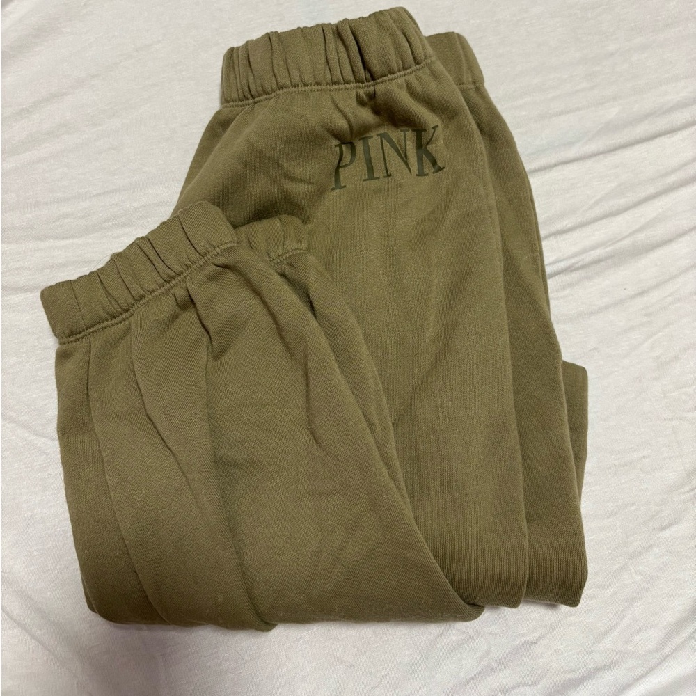 Victoria's Secret Pink Olive Lounge Pants